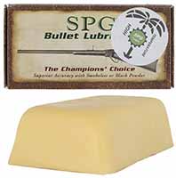 SPG Bullet Lubricant,
one 8 ounce block, for Black or Smokeless Powder,
high temperature formula